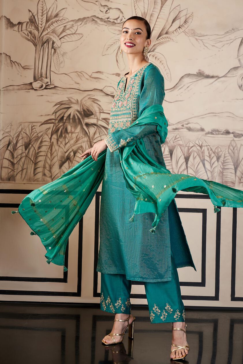 Jasnaaz Suit Set -Green, Green, image 2